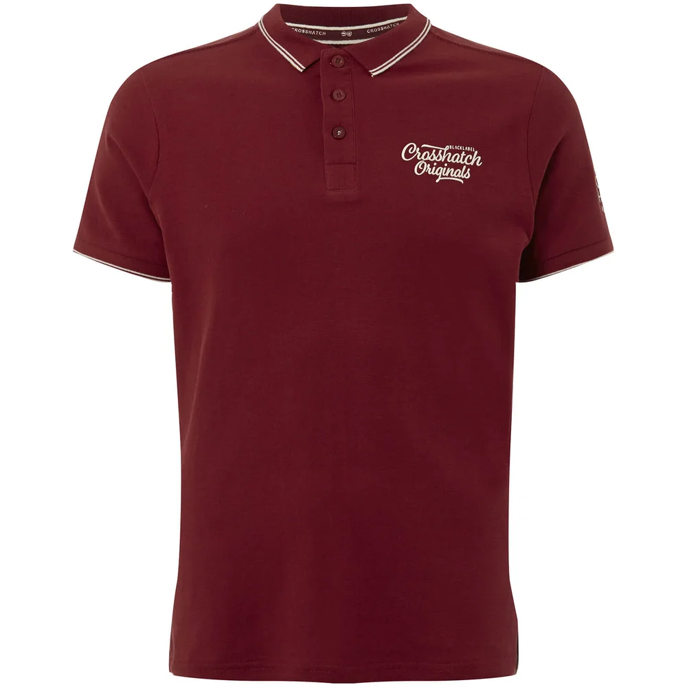 Crosshatch Men's Morristown Polo Shirt - Sun Dried Tomato - S - Rot Bild 1