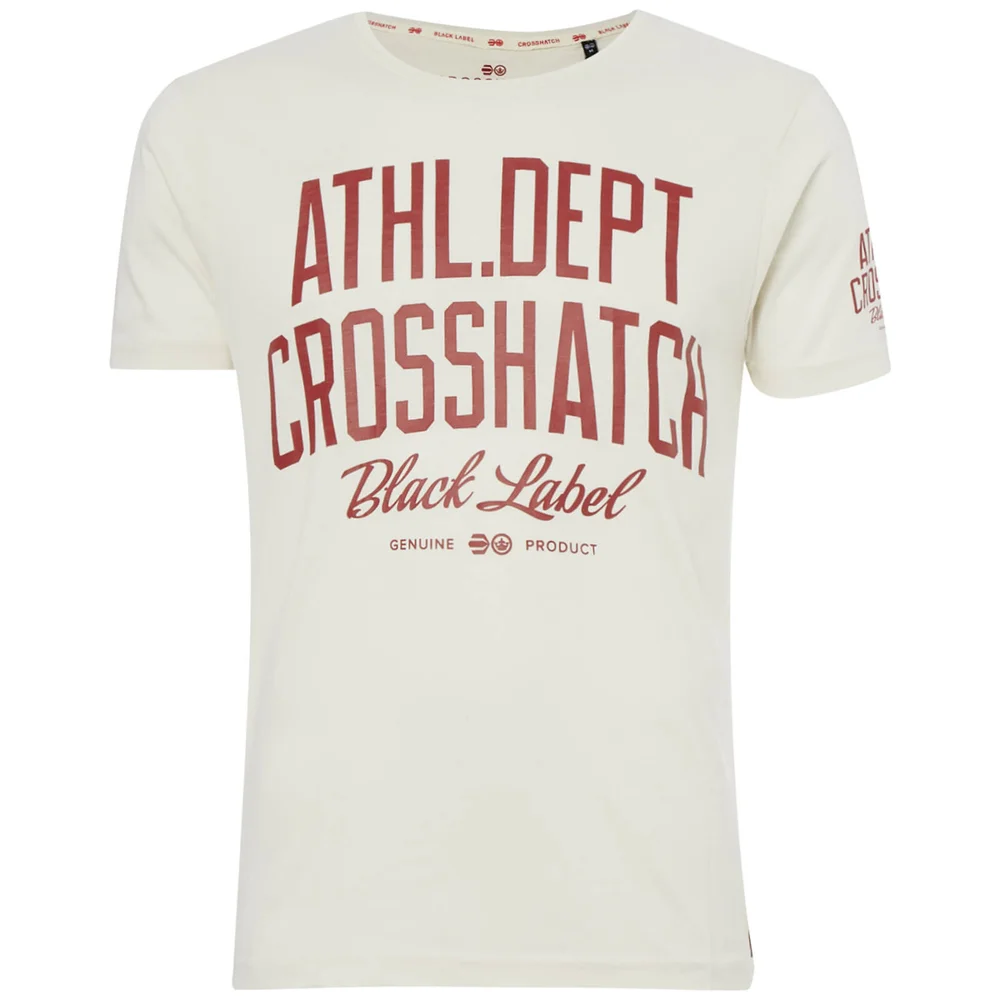 Crosshatch Men's Truman T-Shirt - Vaporous Grey - S - Grau Bild 1