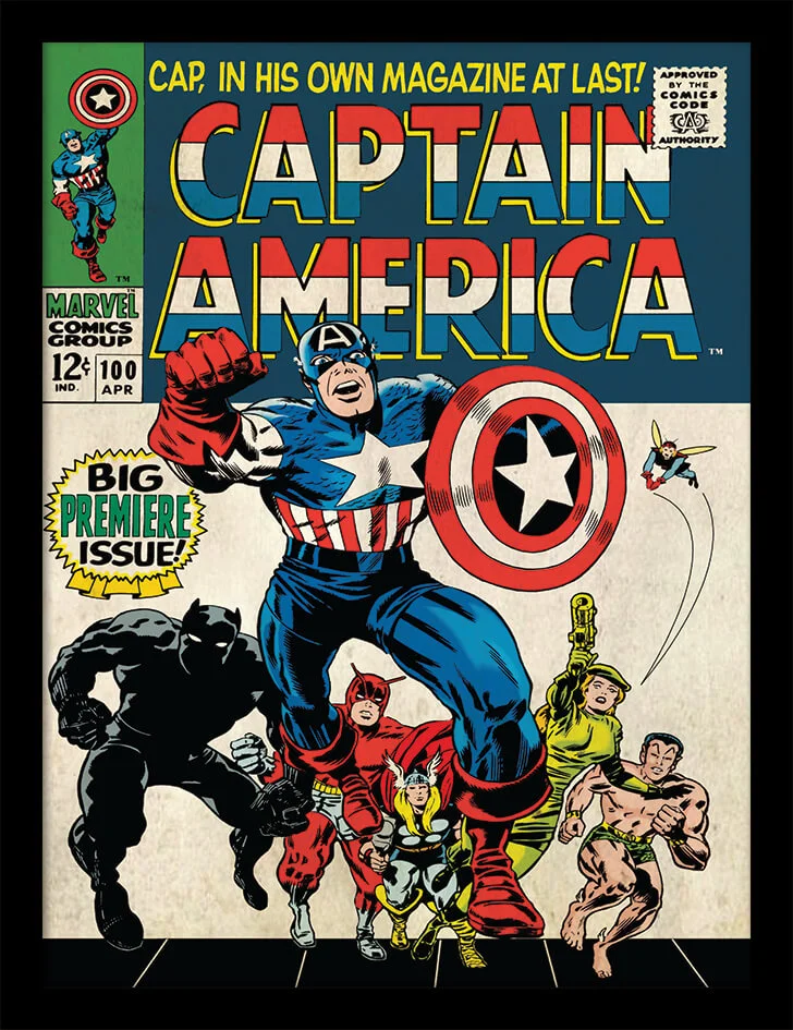 Marvel Captain America Premiere Framed 30 x 40cm Print Bild 1