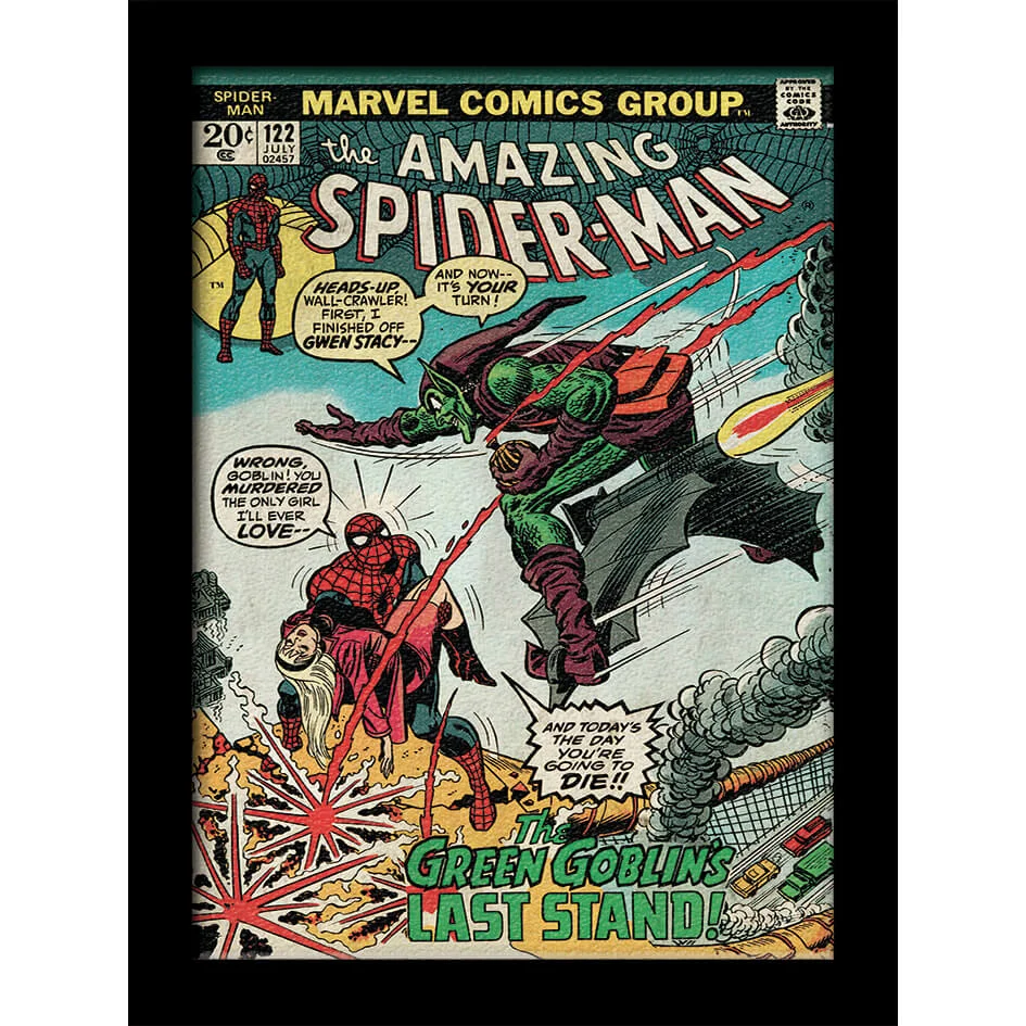 Marvel Comics Spider-Man Vs. Green Goblin 30 x 40cm Gel Coat Prints Bild 1