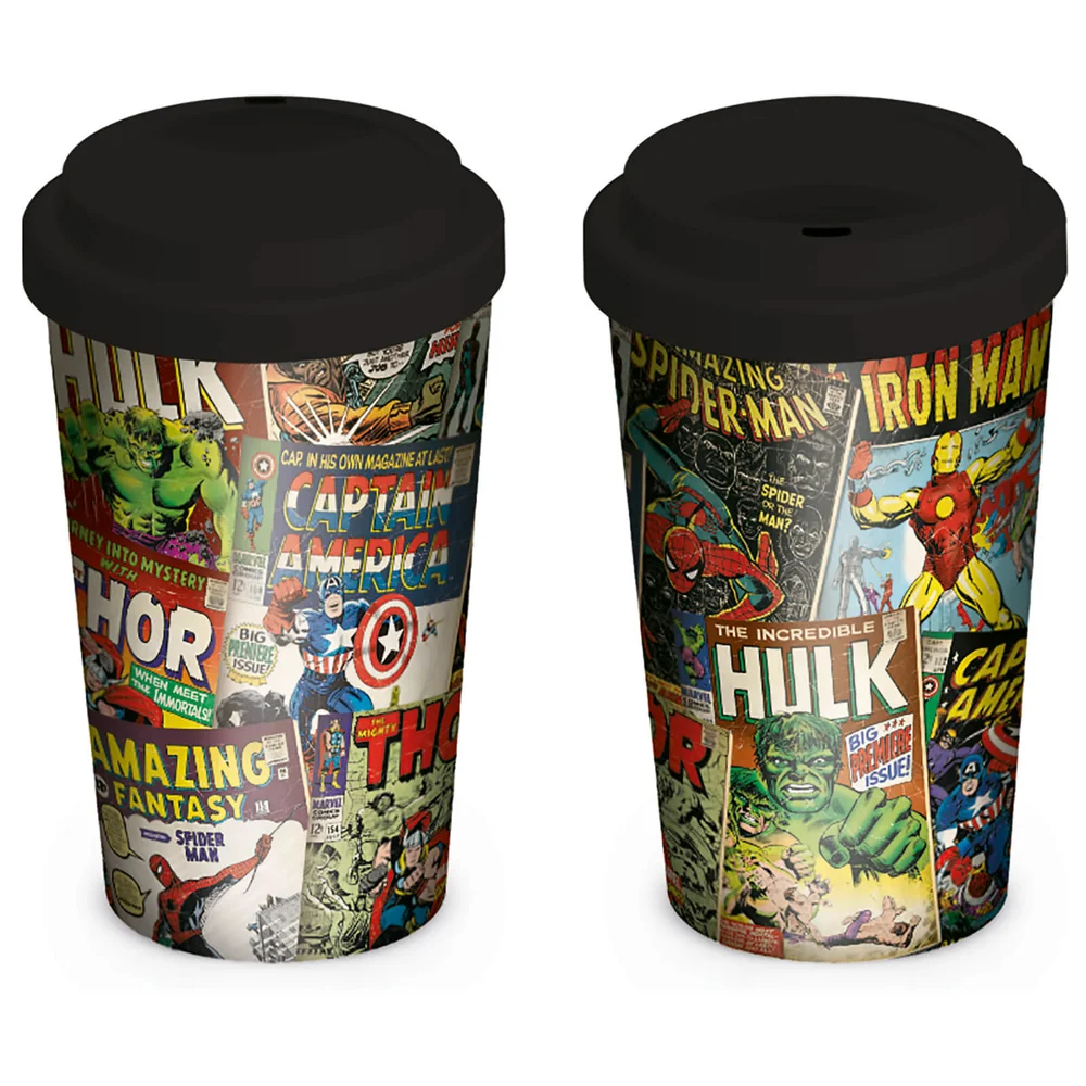 Marvel Retro Covers Travel Mug Bild 1