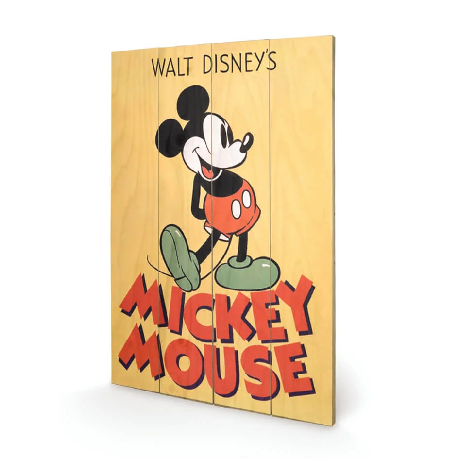 Disney Mickey Mouse Mickey 40 x 39cm Wood Print Bild 1
