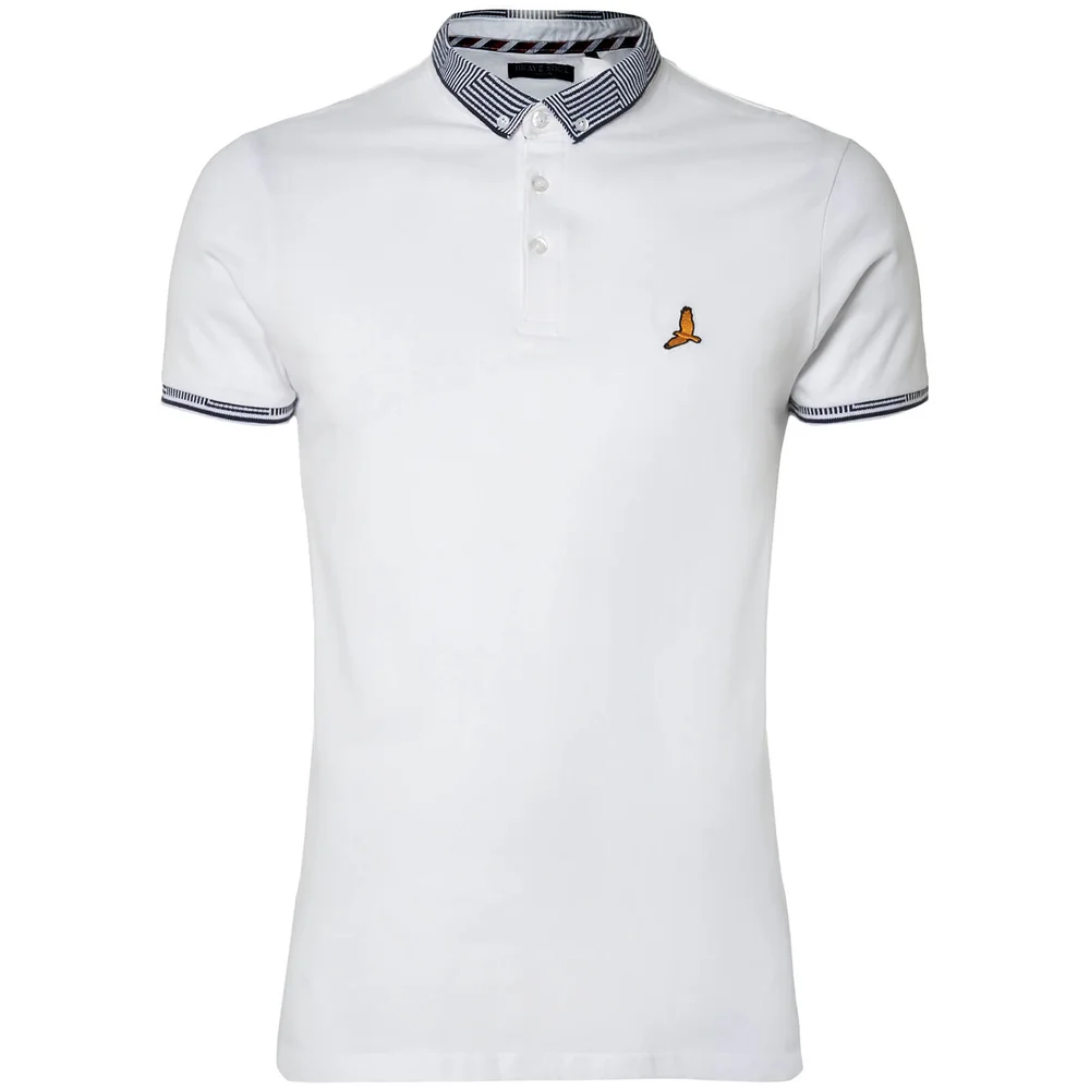 Brave Soul Men's Glover Polo Shirt - Optic White - S - Weiß Bild 1