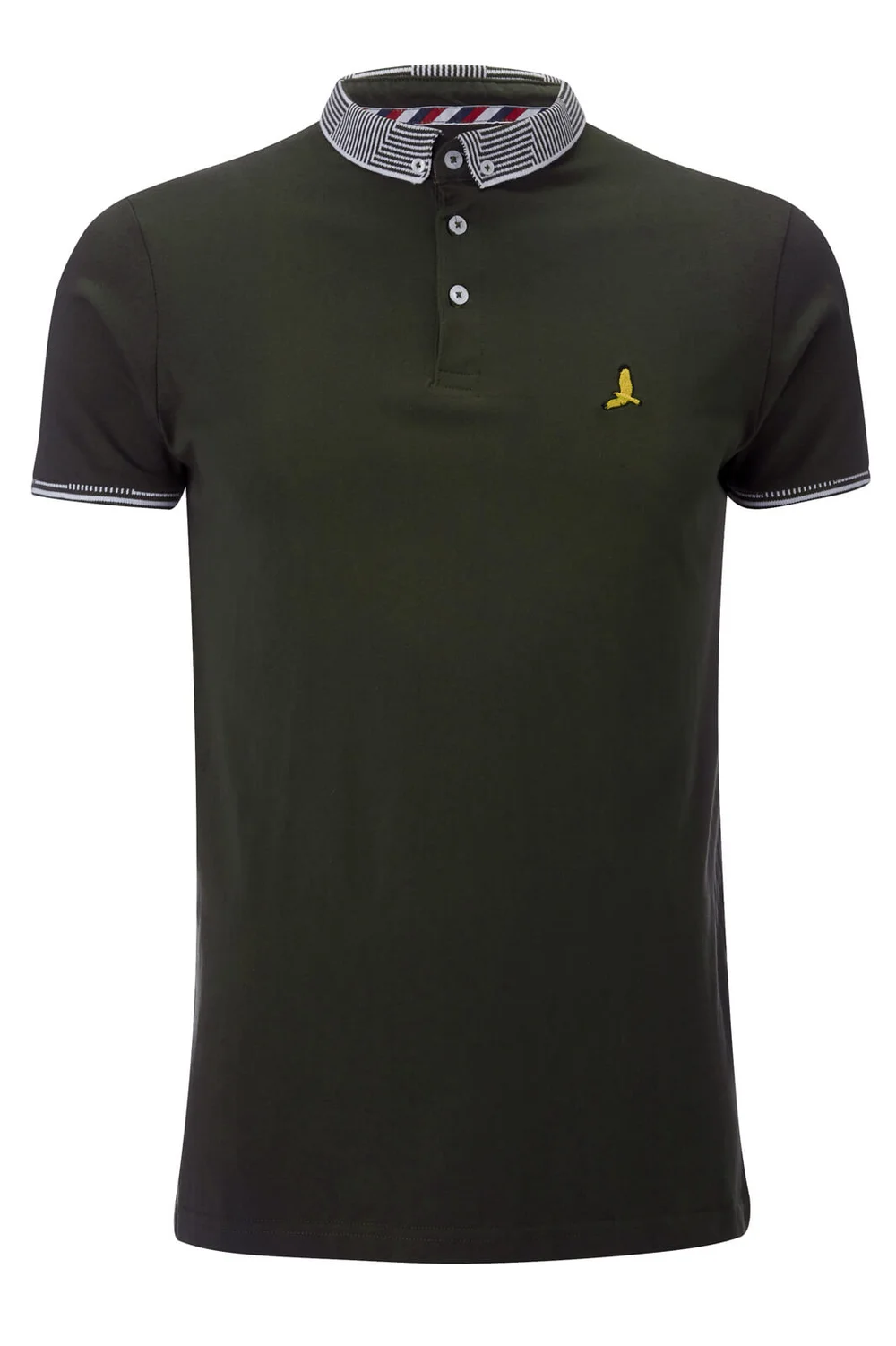 Brave Soul Men's Glover Polo Shirt - Khaki - S - Grün Bild 1