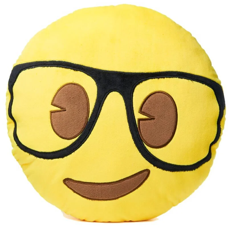 Emoji Cushion - Geek Face Bild 1