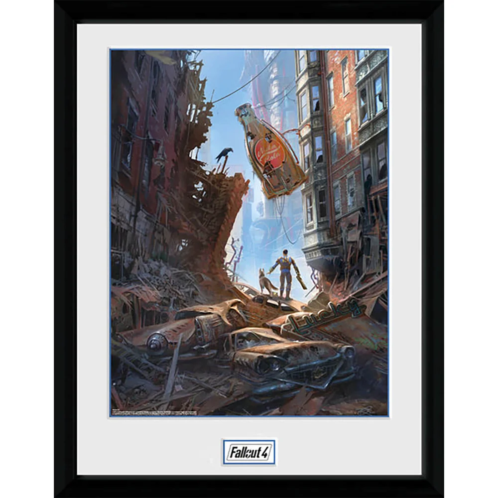 Fallout 4 Street Scene - 16 x 12 Inches Framed Photograph Bild 1