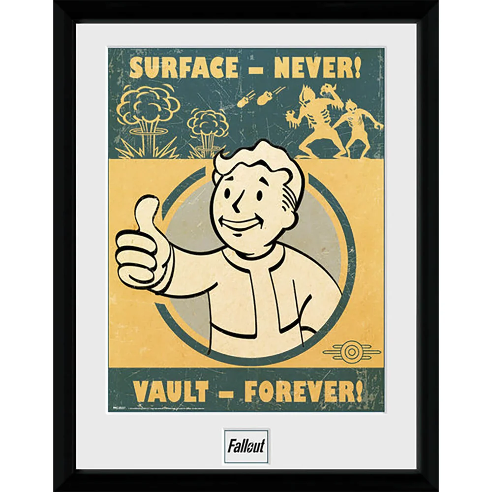 Fallout 4 Vault Forever - 16 x 12 Inches Framed Photograph Bild 1