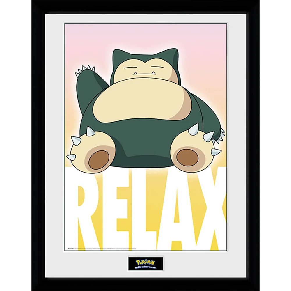 Pokémon Snorlax - 16 x 12 Inches Framed Photograph Bild 1