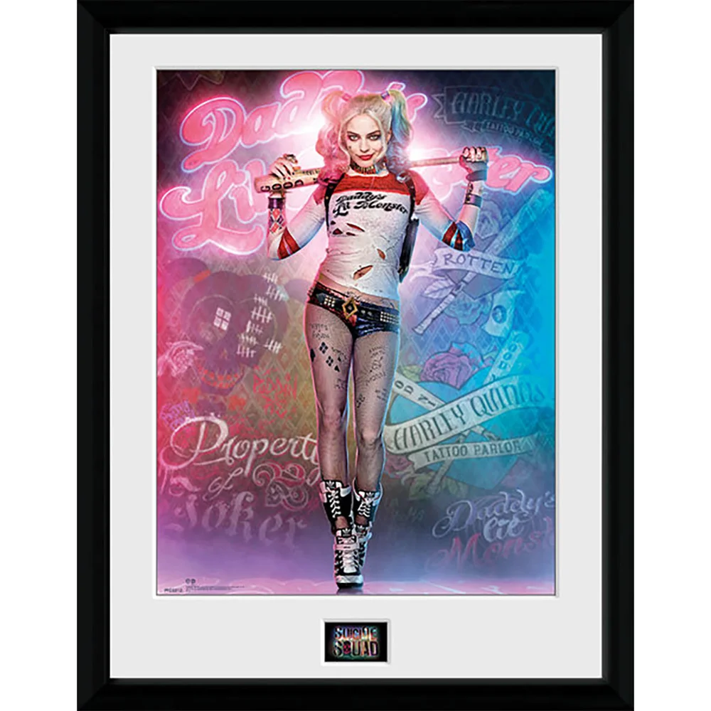 Suicide Squad Harley Quinn Stand - 16 x 12 Inches Framed Photograph Bild 1