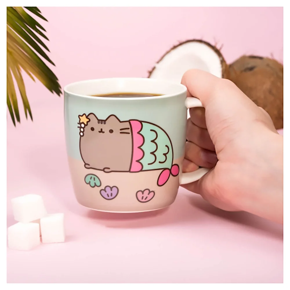 Pusheen Tasse mit Farbwechsel "Meerjungfrau" Bild 1