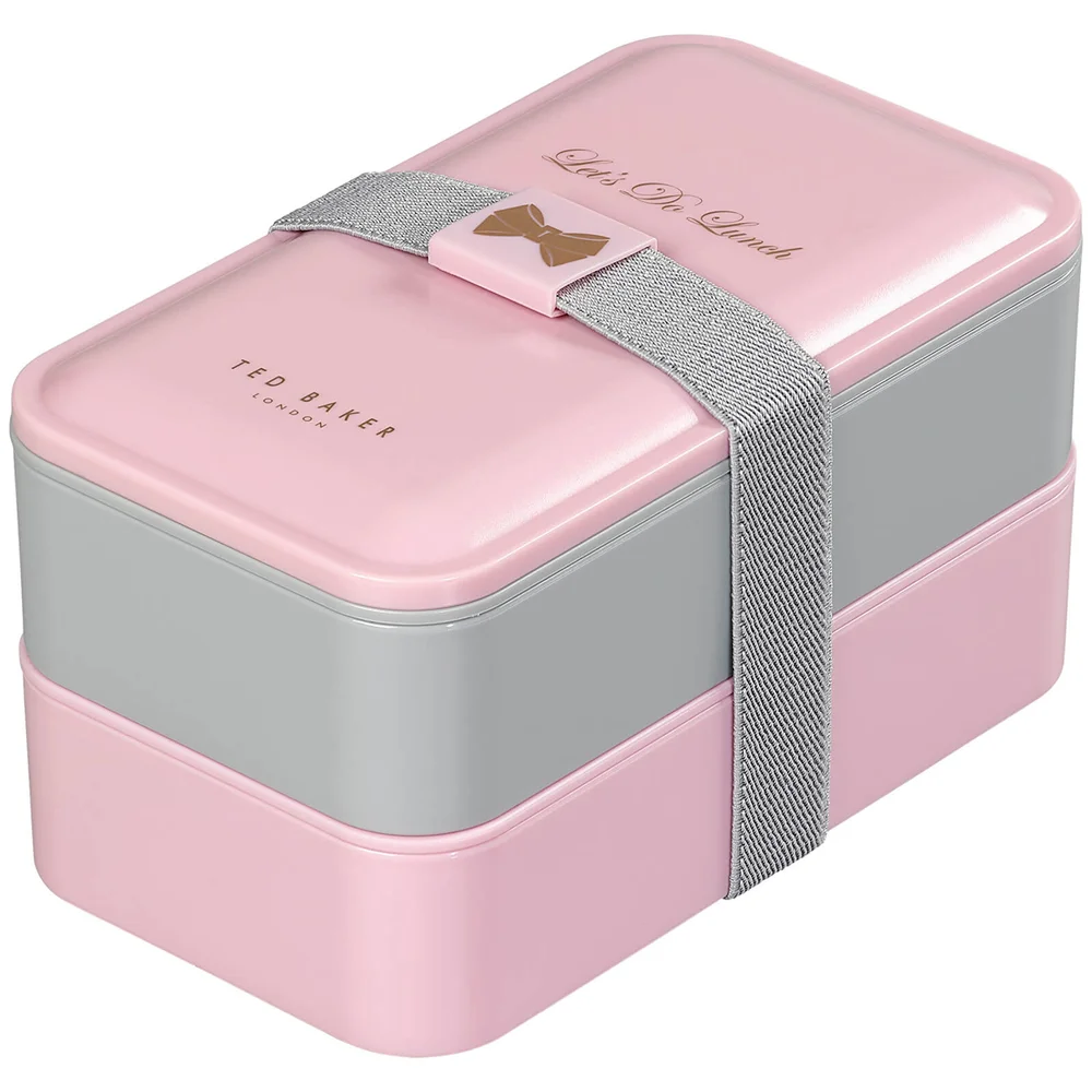 Ted Baker Lunchbox-Stapel - Pink/Grau Bild 1