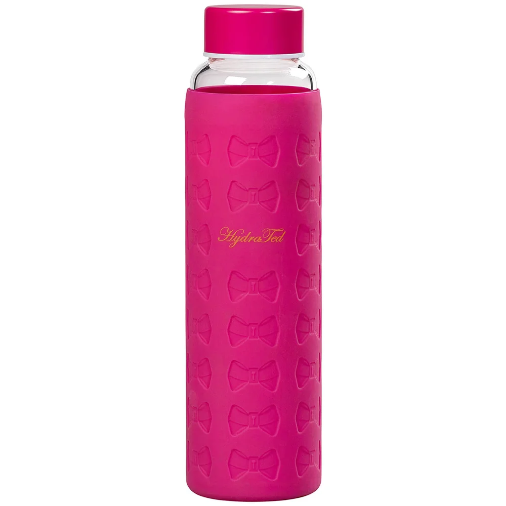 Ted Baker Glas Wasserflasche mit Silikonhülle – Pink Bild 1