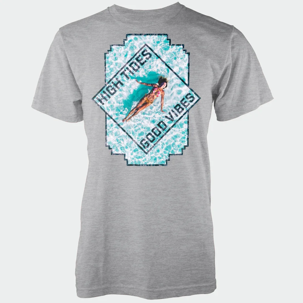 High Tides Good Vibes Grey T-Shirt - S - Grau Bild 1