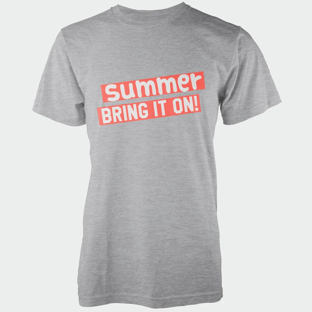 Summer Bring It On! Grey T-Shirt - S - Grau Bild 1