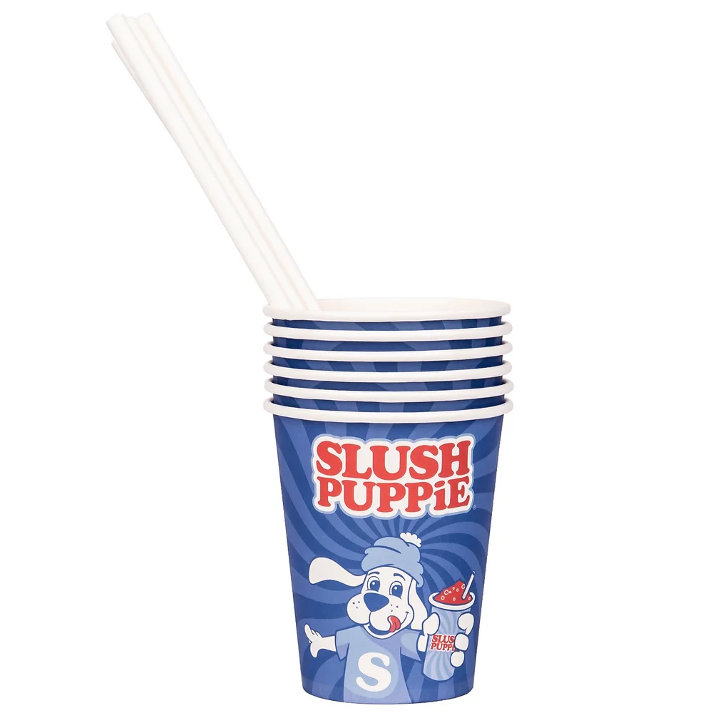 Slush Puppie Pappbecher mit Trinkstrohhalme (20er Pack) Bild 1