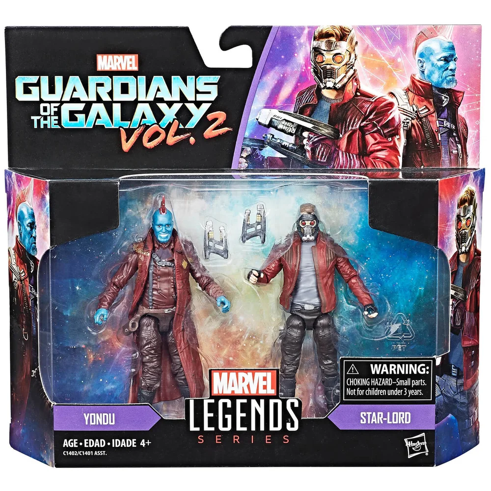 Hasbro Marvel Legends Series Star Lord and Youndu 2 Pack Action Figures Bild 1