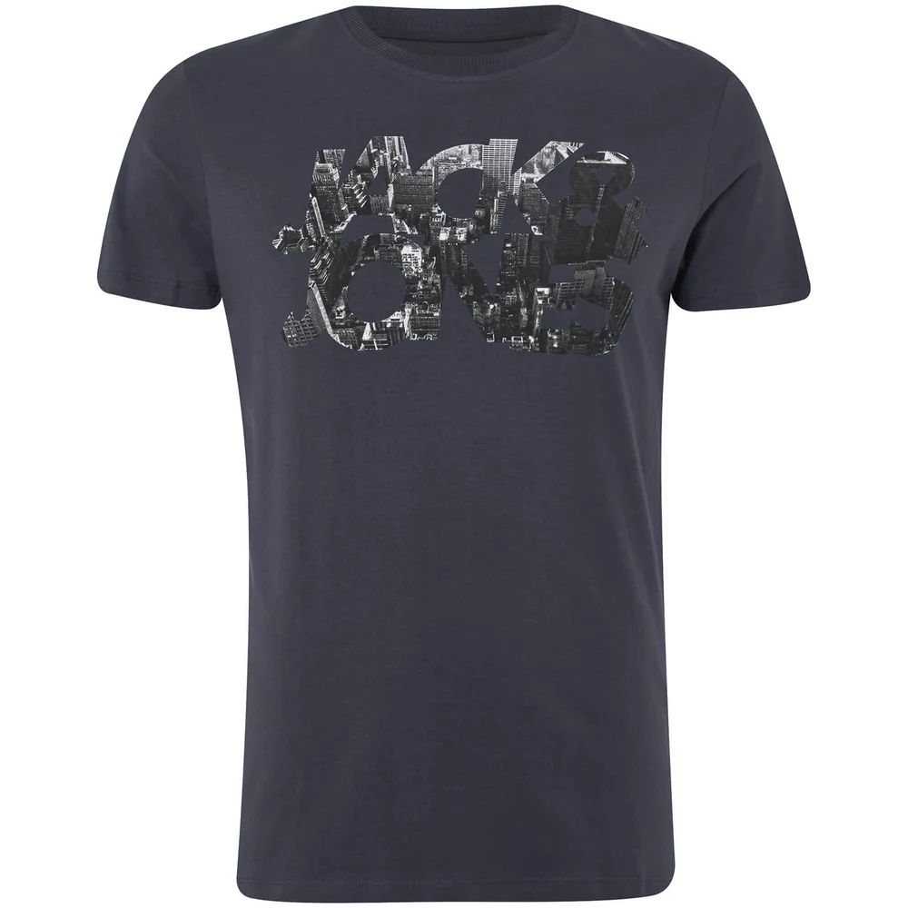 Jack & Jones Core Men's Scallop T-Shirt - Sky Captain - S - Blau Bild 1