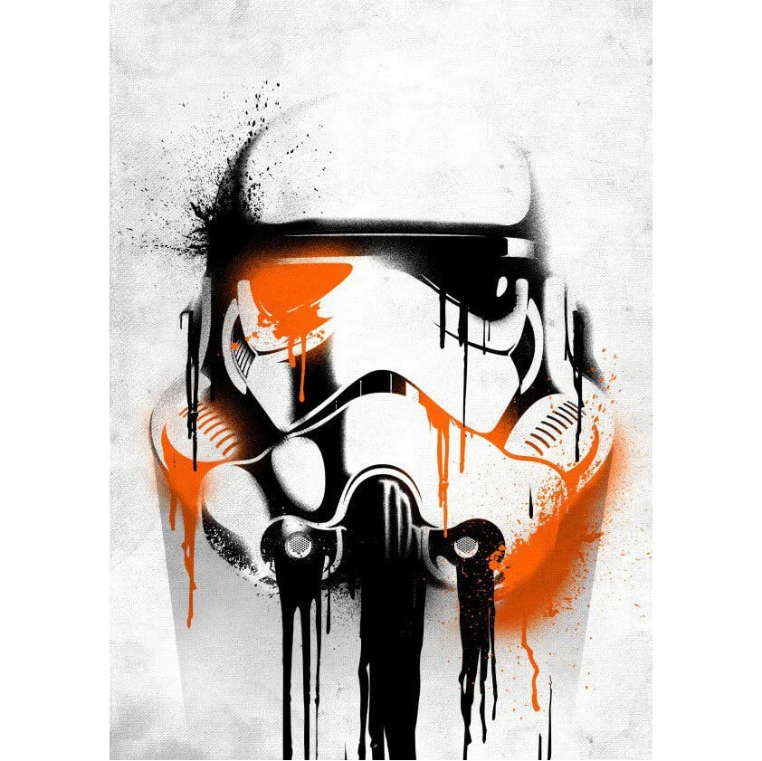 Star Wars Metal Poster - Masked Troopers Banksy (68 x 48cm) Bild 1