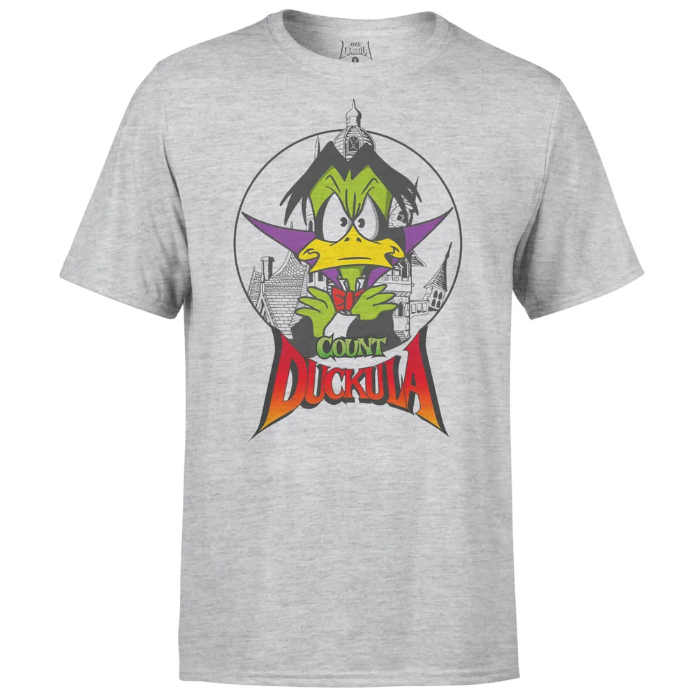 Count Duckula Castle Grey T-Shirt - S - Hellgrau Bild 1