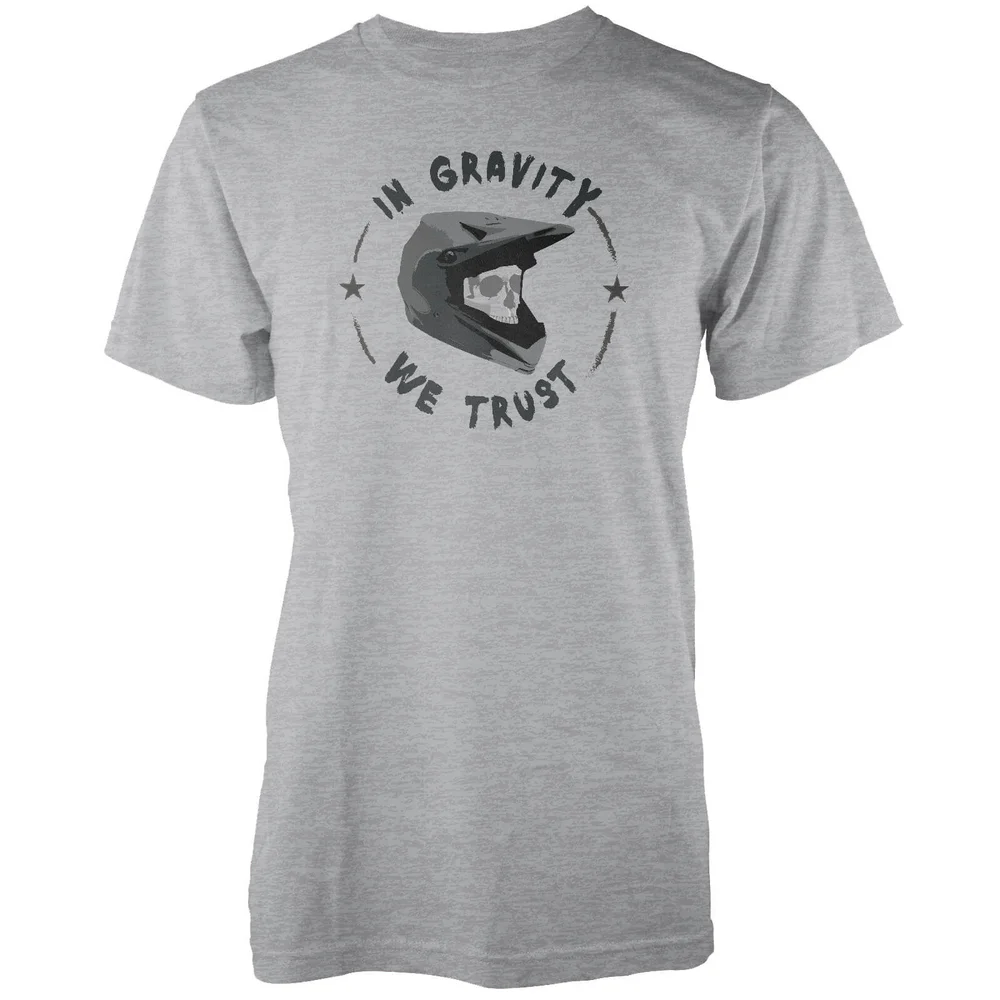 In Gravity We Trust Grey T-Shirt - S - Grau Bild 1