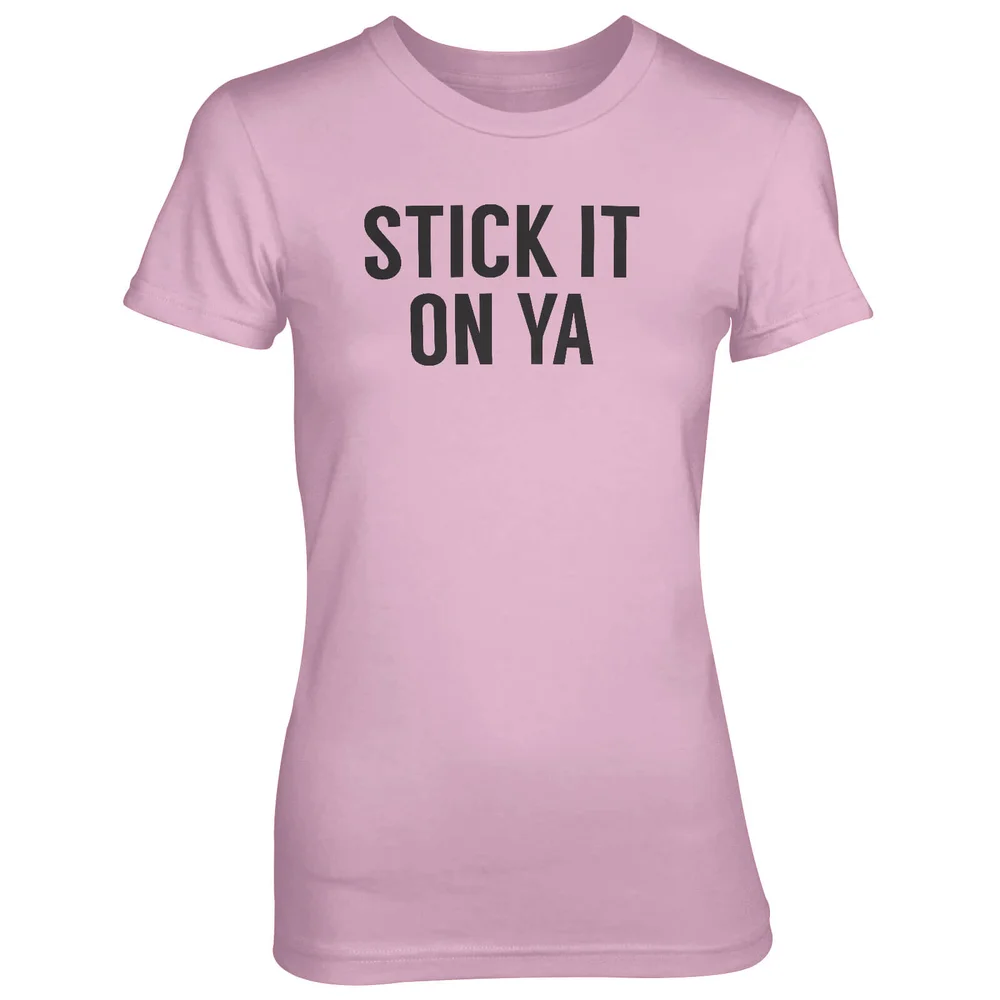 Stick It On Ya Pink T-Shirt - S - Rosa Bild 1