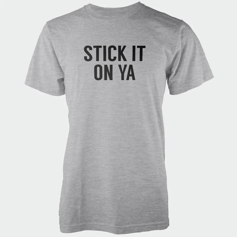 Stick It On Ya Men's Grey T-Shirt - S - Grau Bild 1