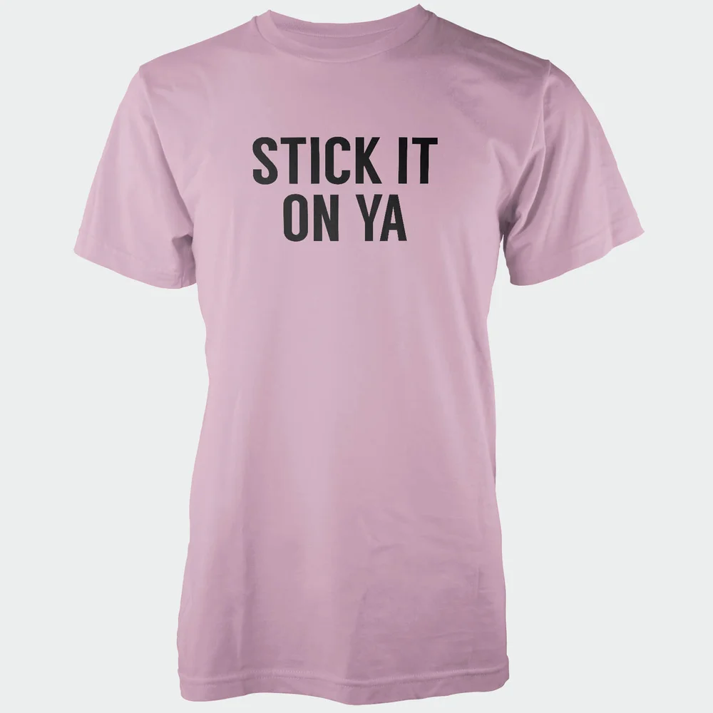 Stick It On Ya Men's Pink T-Shirt - S - Rosa Bild 1