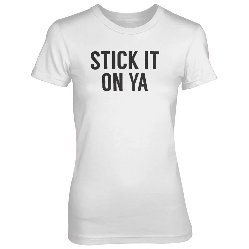 Stick It On Ya White T-Shirt - S - Weiß Bild 1