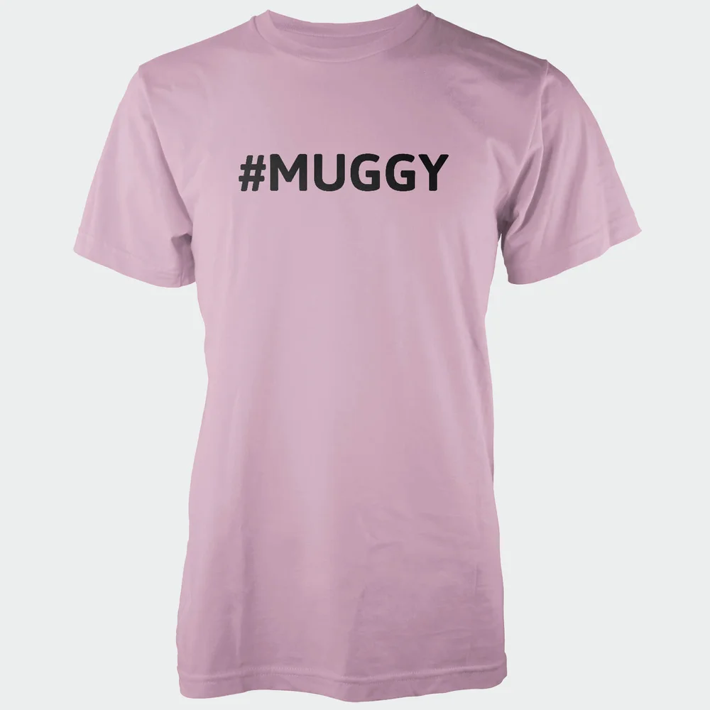 Hashtag Muggy Men's Pink T-Shirt - S - Rosa Bild 1