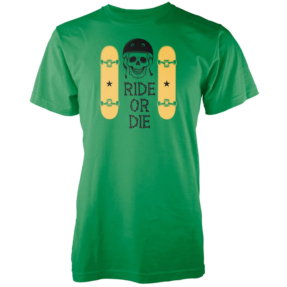 Ride Or Die Green T-Shirt - S - Grün Bild 1