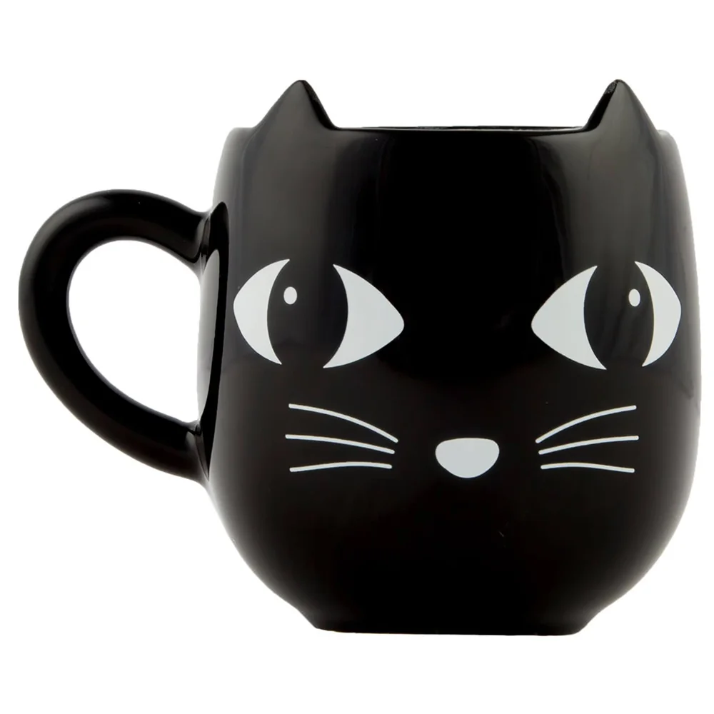 Sass & Belle Black Cat with Ears Mug Bild 1