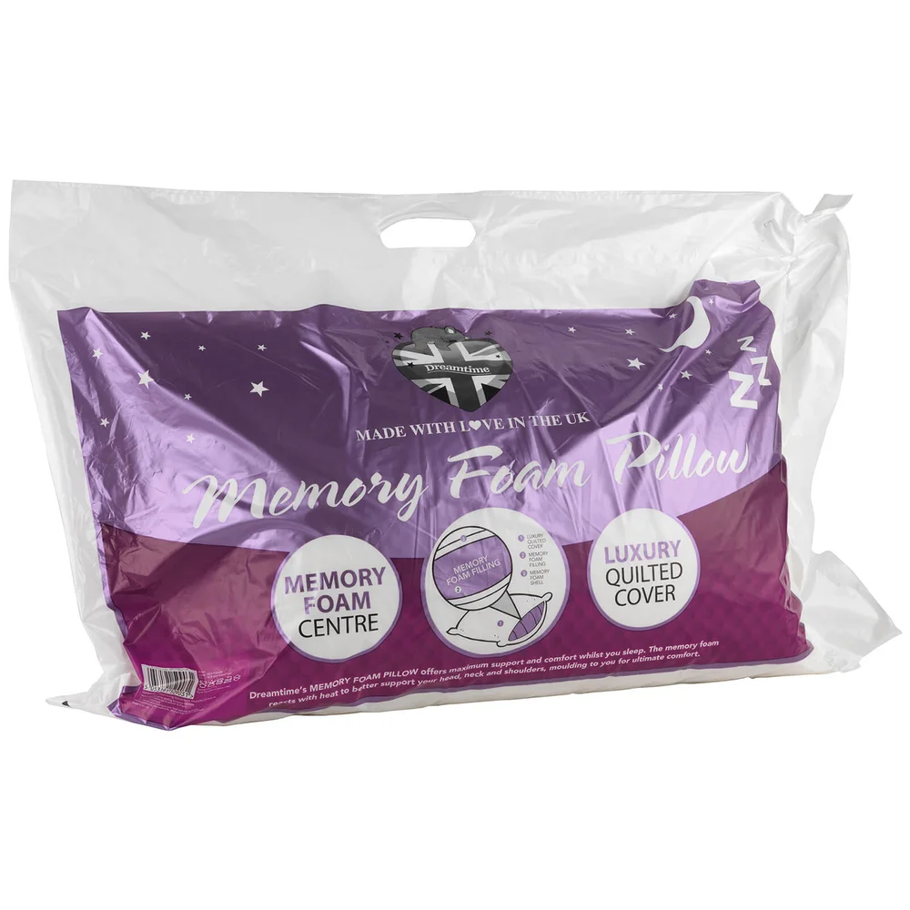 Dreamtime Memory Foam Pillow - White Bild 1