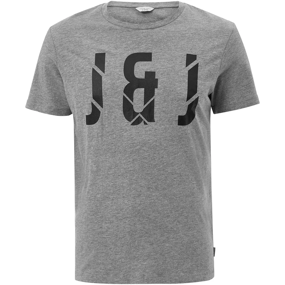 Jack & Jones Core Men's Pixel T-Shirt - Light Grey Marl - S - Grau Bild 1