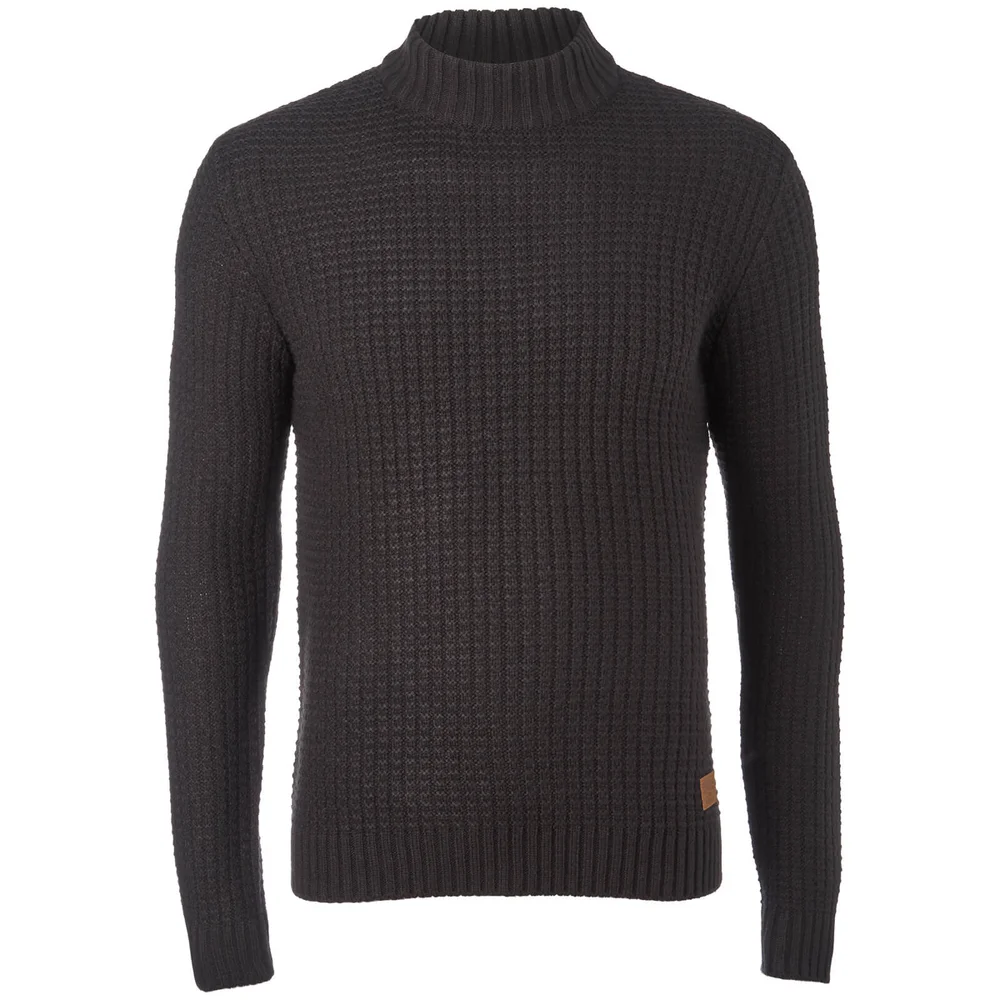 Threadbare Men's Griffin Turtleneck Jumper - Jet Black - S - Schwarz Bild 1