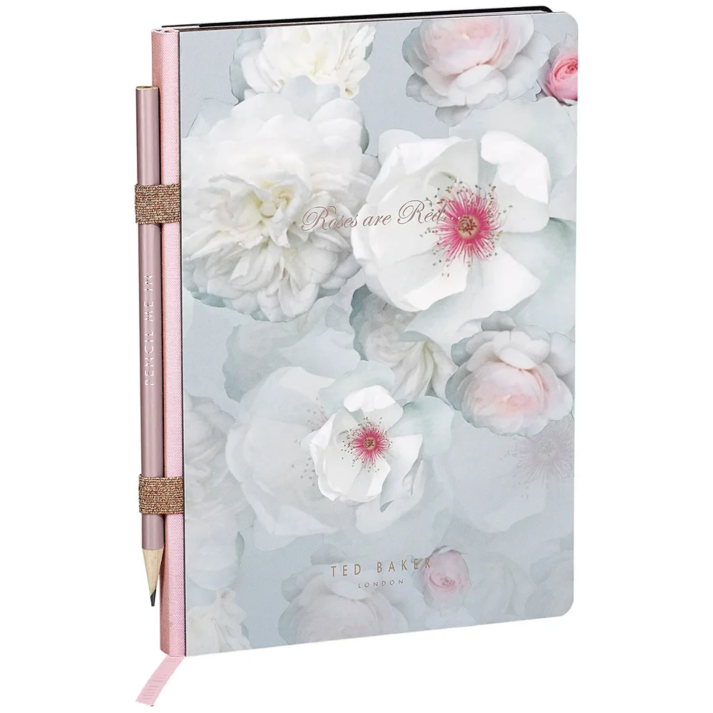 Ted Baker A5 Chelsea Border Notizbuch mit Bleistift Bild 1