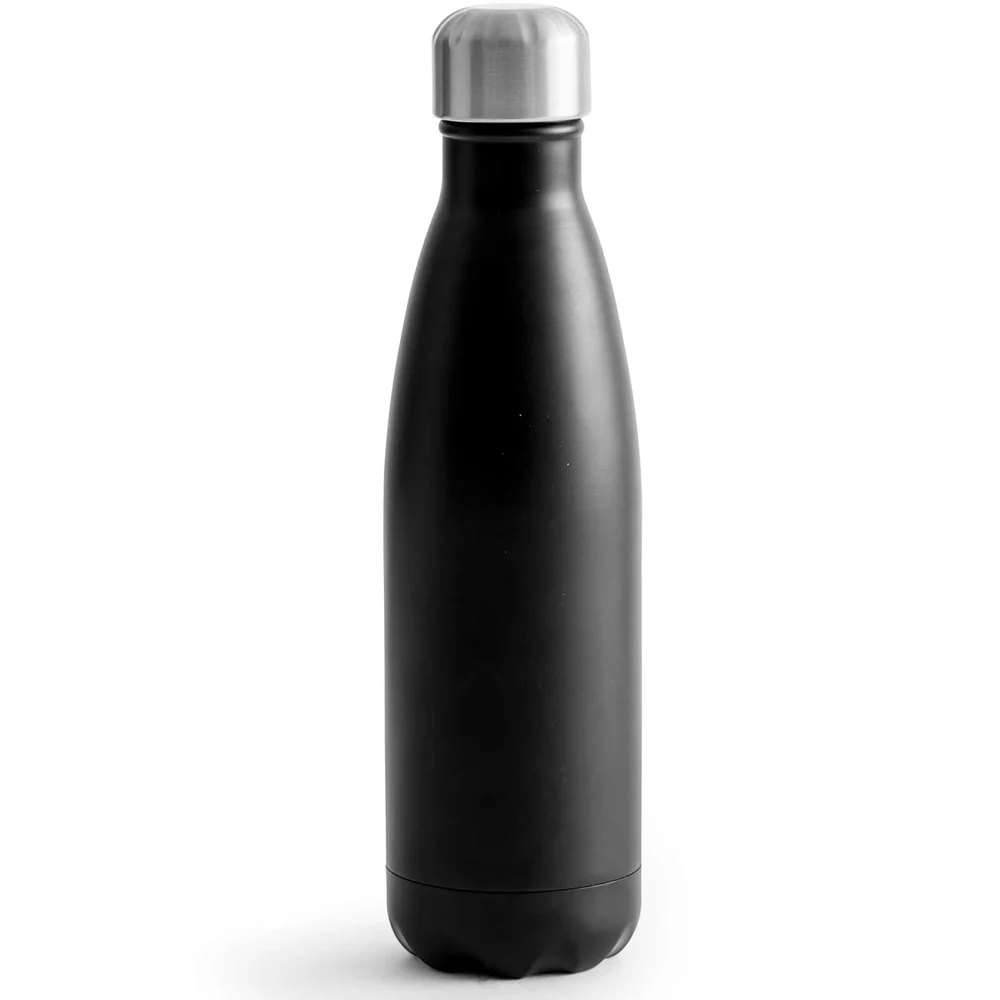Sagaform Heiß-und Kalt Stahlflasche - Schwarz (500ml) Bild 1