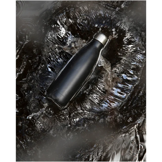 Sagaform Heiß-und Kalt Stahlflasche - Schwarz (500ml)