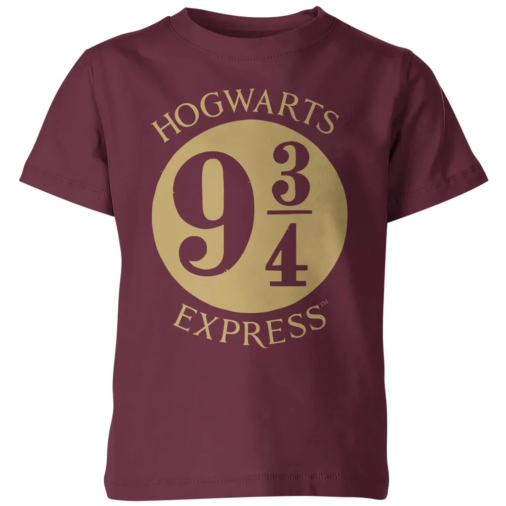 Harry Potter Platform Kinder T-Shirt - Burgundy - 3-4 Jahre Bild 1