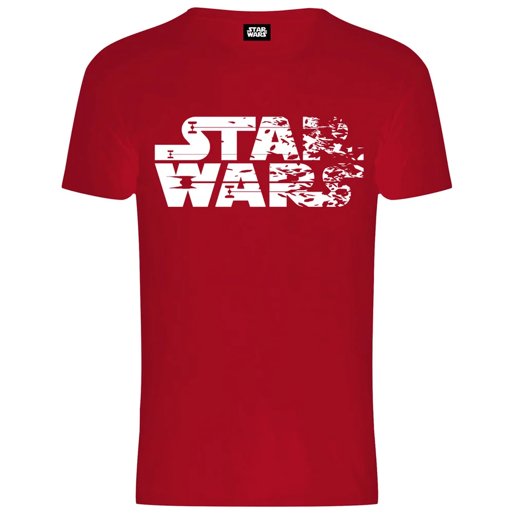 Star Wars Die letzten Jedi (The Last Jedi) Faded Logo Männer T-Shirt - Rot - S - Rot Bild 1
