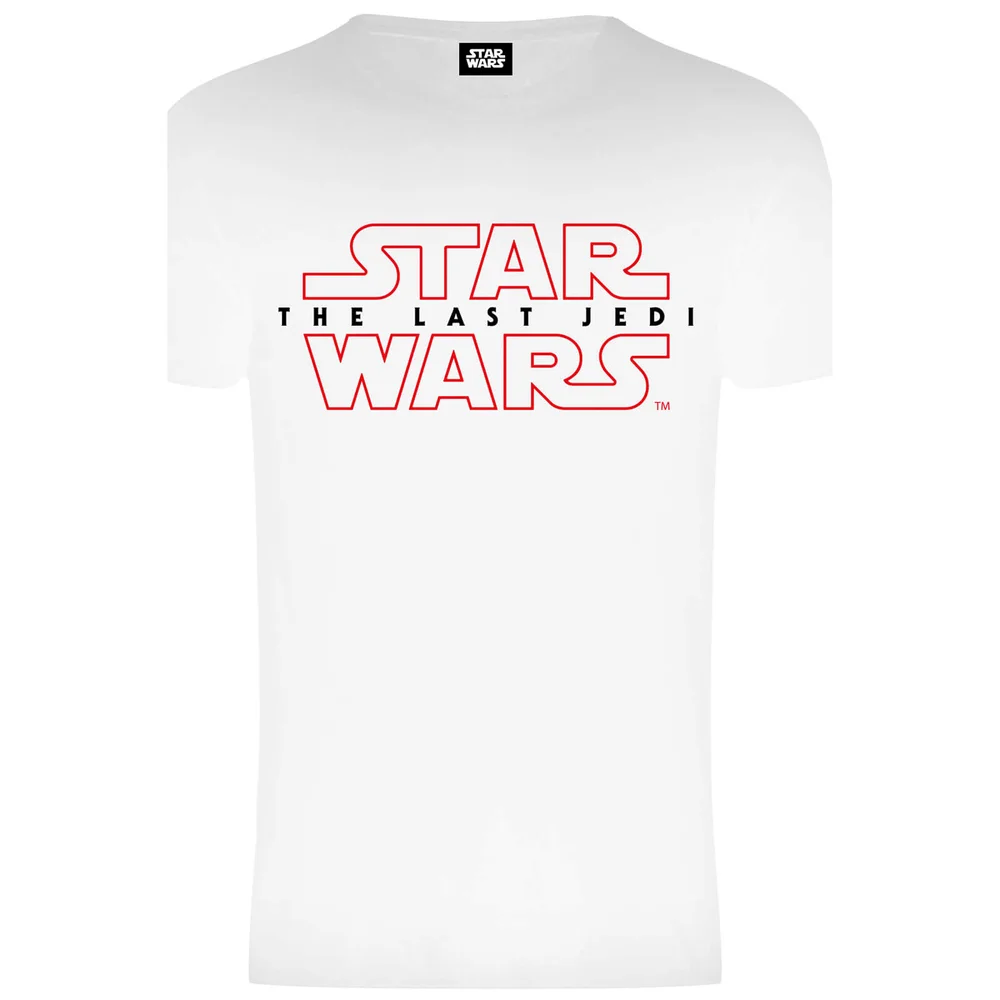 Star Wars Die letzten Jedi (The Last Jedi) Stencil Logo Männer T-Shirt - Weiß - S - Weiß Bild 1