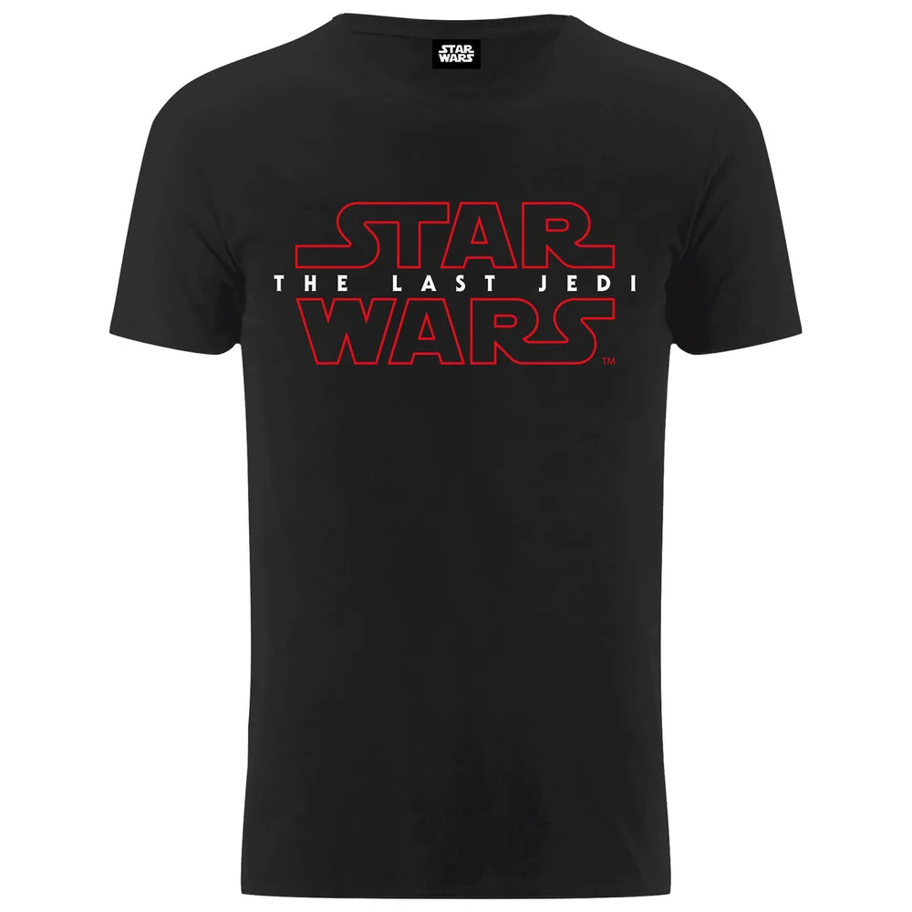 Star Wars Die letzten Jedi (The Last Jedi) Stencil Logo Männer T-Shirt - Schwarz - S - Schwarz Bild 1