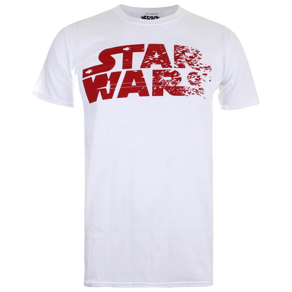 Star Wars Die letzten Jedi (The Last Jedi) Rebel Text Logo Männer T-Shirt - Weiß - S - Weiß Bild 1