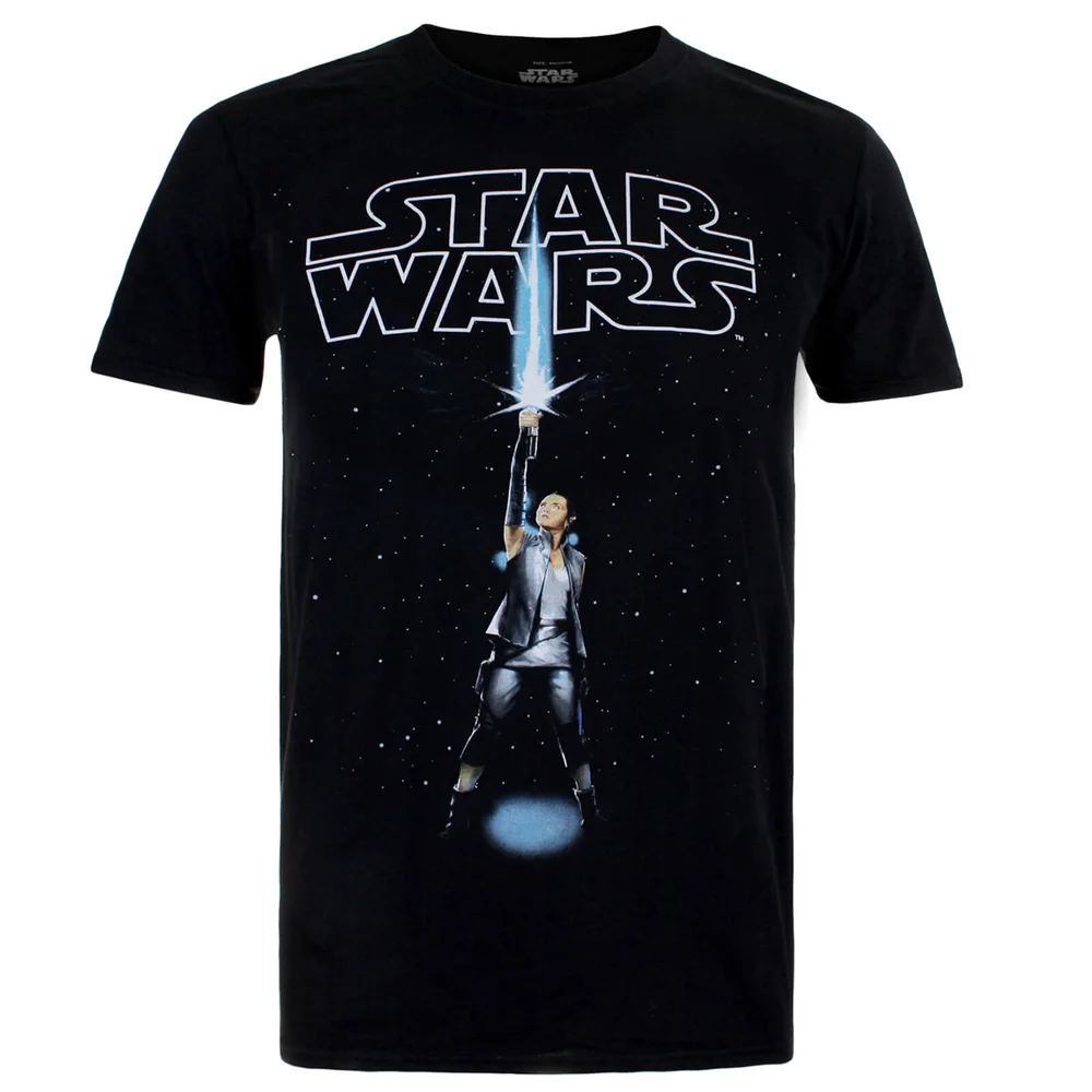 Star Wars Die letzten Jedi (The Last Jedi) Rey Logo Männer T-Shirt - Schwarz - S - Schwarz Bild 1