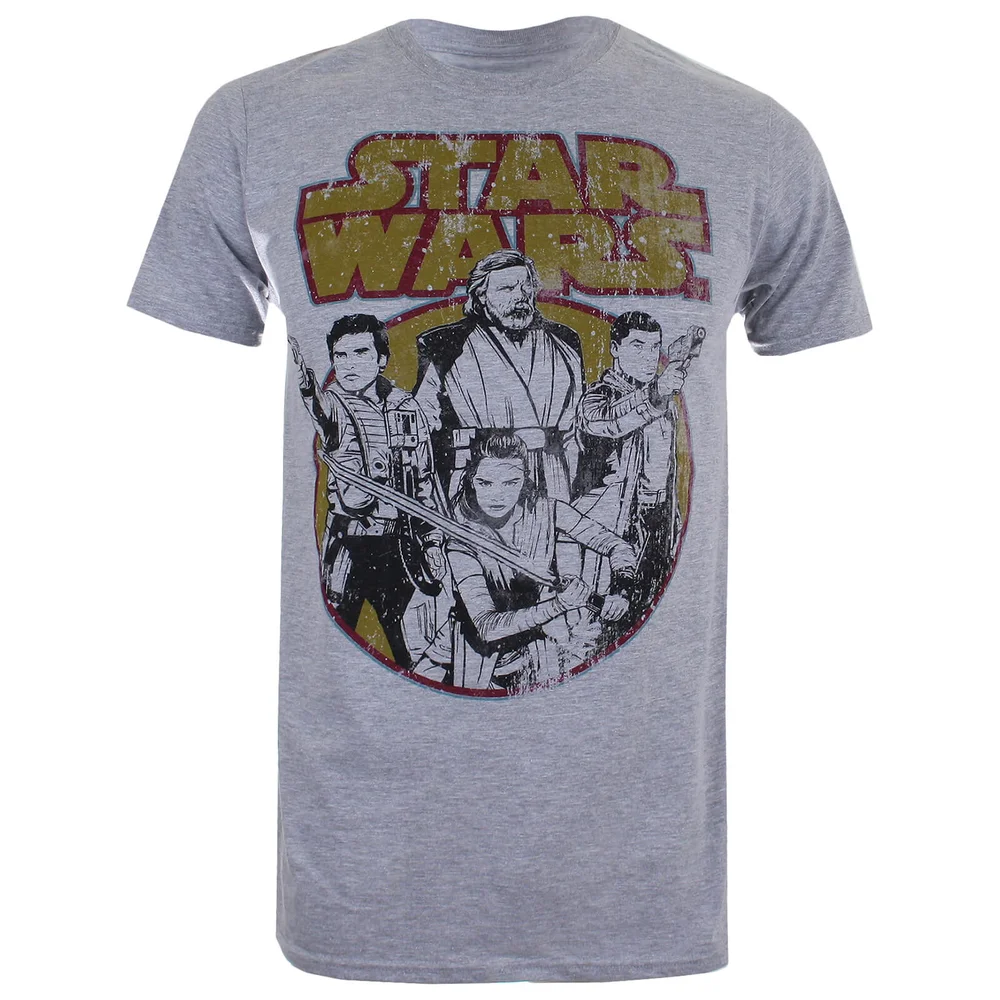 Star Wars Die letzten Jedi (The Last Jedi) Rebel Group Männer T-Shirt - Grau - S - Grau Bild 1