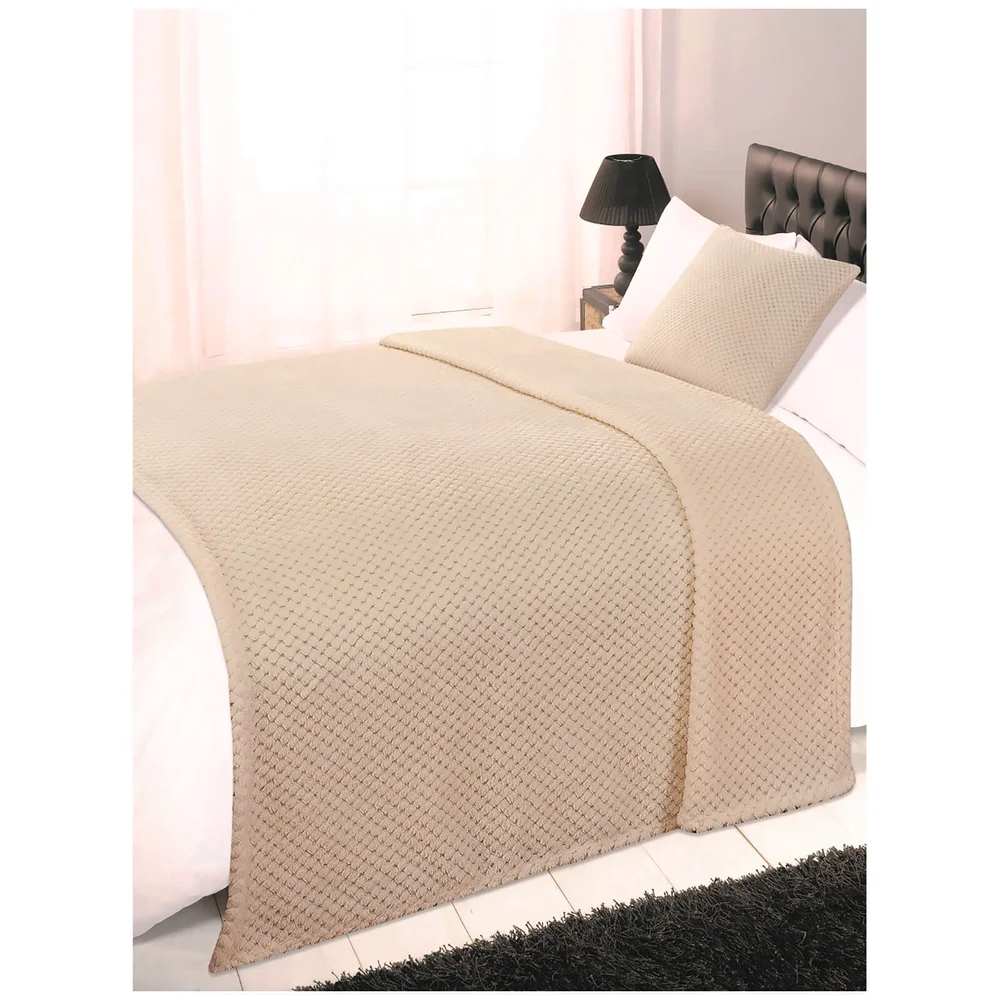 Dreamscene Mink Waffle Throw - 125 x 150cm Bild 1