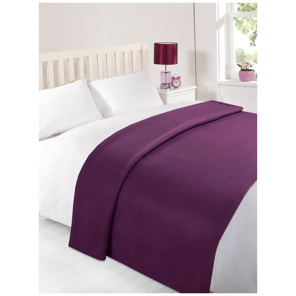 Dreamscene Soft Fleece Throw (120 x 150cm) - Grape Bild 1