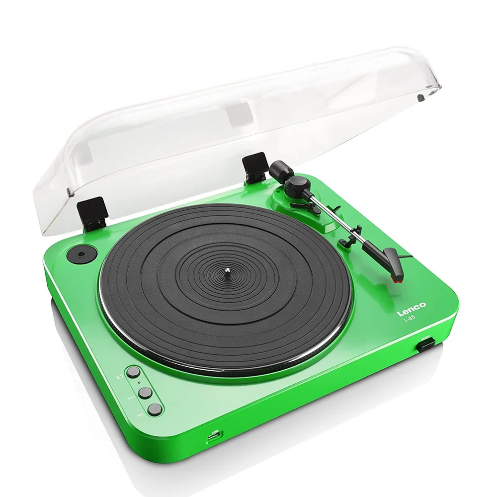 Lenco L-85 Turntable with USB Direct Recording - Green Bild 1