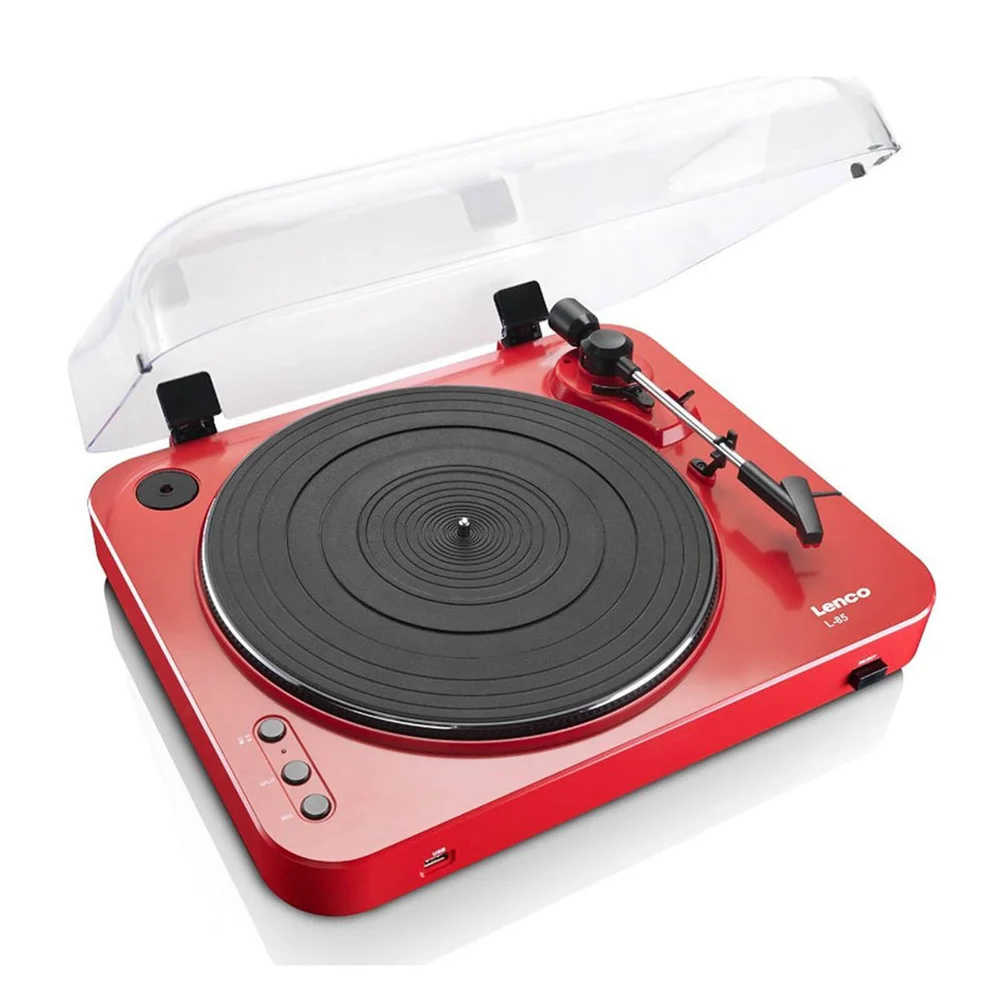 Lenco L-85 Turntable with USB Direct Recording - Red Bild 1