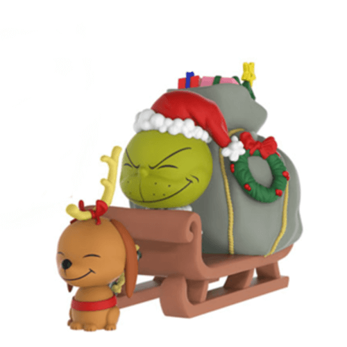 The Grinch and Max on Sled Dorbz Ridez Vinyl Figure Bild 1