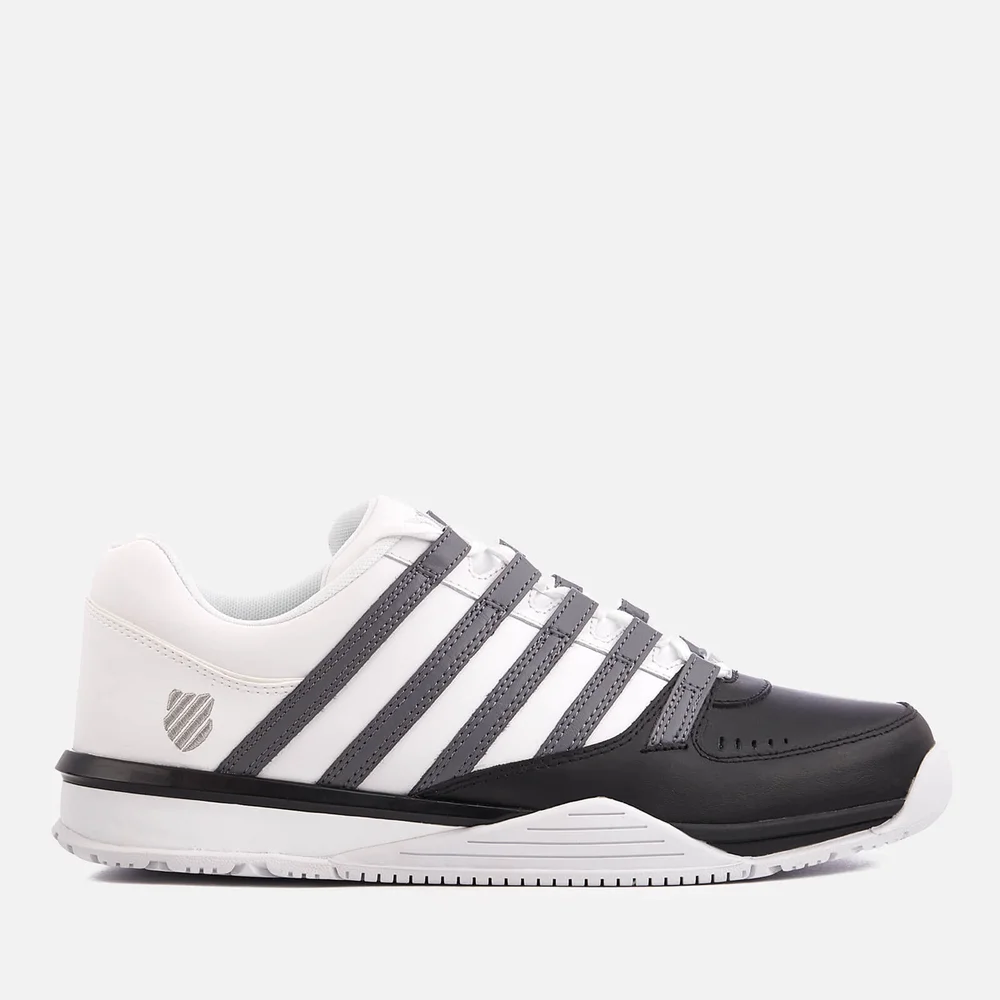 K-Swiss Men's Baxter Trainers - Black/Charcoal/White - UK 7/EU 41 - Weiß Bild 1